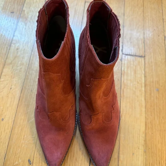 Sam Edelman Paprika Suede Ankle Boots - Picture 2 of 7